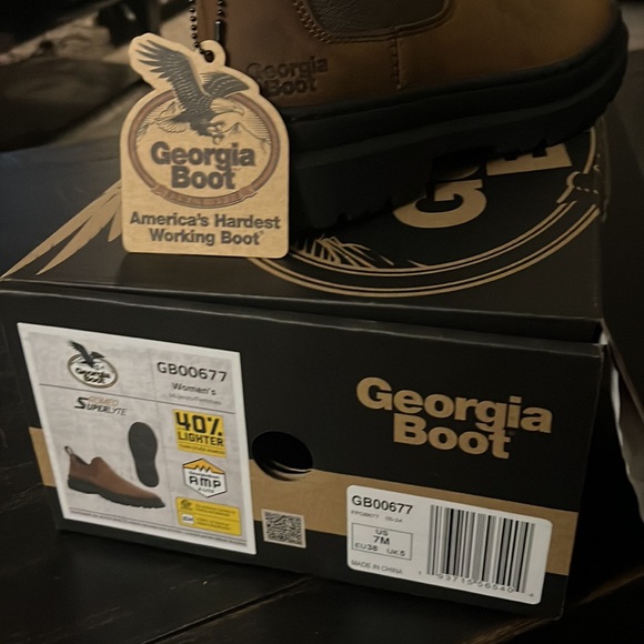 New Georgia work boots unisex size 7M. $60obo - Picture 2 of 2